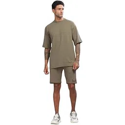 color hunt Soft Popcorn Fabric Co-ord Set for Men | Knee-Length Co-ord Set with Solid Print | 2-Pocket Casual Wear-picture-23