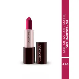 Colorbar Take Me As I Am Matte Lipstick Viva Magenta-007 - 4.2 gm-image-21