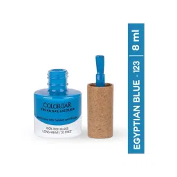 Colorbar Vegan Nail Lacquer Egyptian Blue - 123 - 8 ml-picture-48
