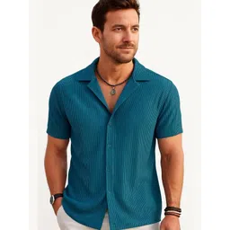 Colorchakra Comfort Striped Spread Collar Regular Fit Casual Shirt-picture-35