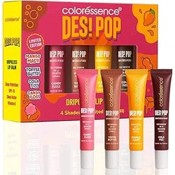 Coloressence Desi Pop DripGloss Lip Balm | 4 Shades, Unlimited Nakhras | With Vitamin E, Shea Butter, Coconut Oil & SPF 15-image-3