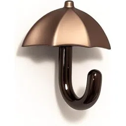 Colornest 1 Pc Metal Hooks for Wall – Heavy Duty Umbrella Design Wall Hooks for Hanging | Towel, Clothes Hanger for Bathroom, Kitchen & Entryway | Rose Gold-picture-25