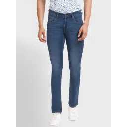 ColorPlus Blue Tapered Fit Jeans-picture-10