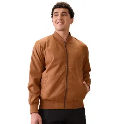 ColorPlus Brown Polyester Regular Fit Long Sleeves Jacket-picture-15