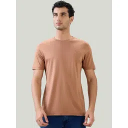 Colorplus Brown Pure Cotton Regular Fit T-Shirt-picture-16