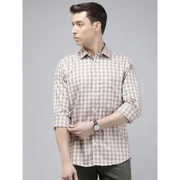 ColorPlus Checked Pure Cotton Casual Shirt-picture-32