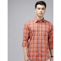 ColorPlus Checked Pure Cotton Casual Shirt-picture-33