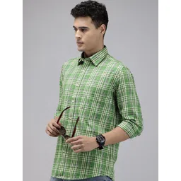 ColorPlus Checked Pure Cotton Casual Shirt-picture-32