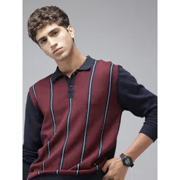 ColorPlus Colourblocked Pure Cotton Pullover Sweater-picture-38