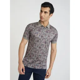 Colorplus Green Regular Fit Printed Polo T-Shirt-picture-12