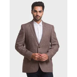 colorplus Men Checkered Double Breasted Formal Blazer-picture-14