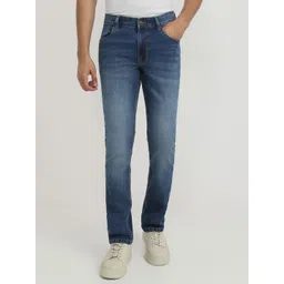 ColorPlus Men Regular Fit Mid-Rise Light Fade Jeans-picture-16