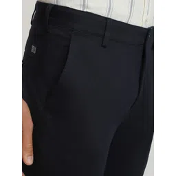 ColorPlus Men Slim Fit Low-Rise Cotton Formal Trousers image 2