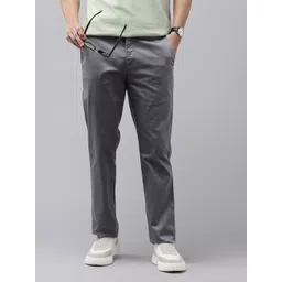 ColorPlus Men Slim Fit Printed Chinos Trousers-picture-34