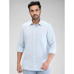 ColorPlus Men Tailored Fit Opaque Striped Casual Shirt-picture-41