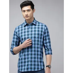 ColorPlus Pure Cotton Checked Casual Shirt-picture-19