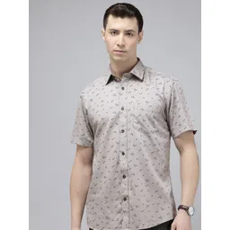 ColorPlus Pure Cotton Floral Printed Casual Shirt-picture-33