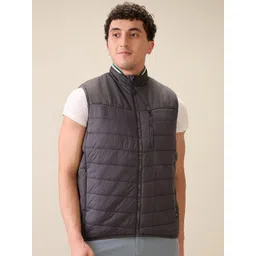 ColorPlus Stand Collar Sleevesless Puffer Jacket-picture-24