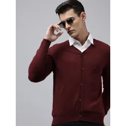 ColorPlus V-Neck Knitted Cardigan Sweater-picture-35