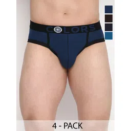 COLORS by Rupa Frontline Pack of 4 Basic Mid-Rise Briefs-image-48