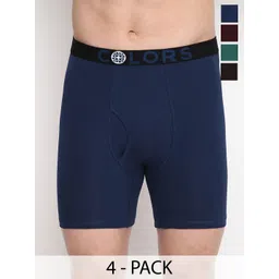 COLORS by Rupa Frontline Pack Of 4 Low-Rise Trunks-image-21