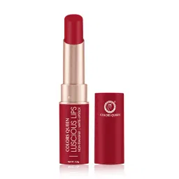 Colors Queen Luscious Lips Non Transfer Matte Lipstick Red Coat - 3.5 gm-picture-12