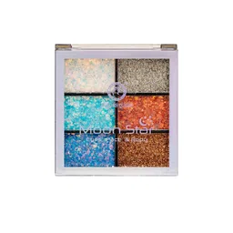 Colors Queen Multicoloured Moon Star Eyes Glitter Eye Shadow Palette 15 gm-picture-30
