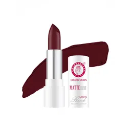 Colors Queen Rich Matte Non-Transfer Long-Lasting Lipstick 3 g- Maroon-picture-33