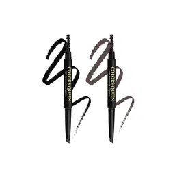 Colors Queen Set Of 2 100% Waterproof & Long Lasting Brow Master Pencil- 1 g Each- Black-image-36