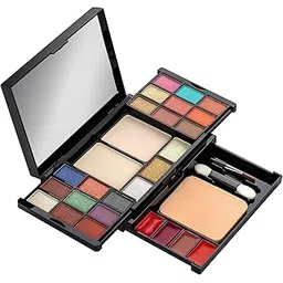 Colors Queen Eye See You Makeup Kit with 18 Shimmery Eyeshadows, 3 Highlighters, 2 Compact Powder, 2 Applicator and 1 Sponge | Eye, Face & Lips Palette for Women (Multicolor-01, 29g)-picture-54