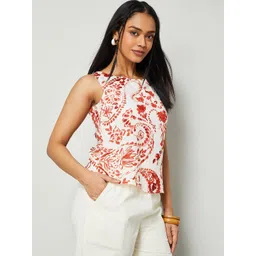 Colour Me by Melange Print Ethnic Top-picture-42