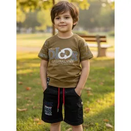 Colourspop Boys Printed T-shirt with Shorts-picture-43