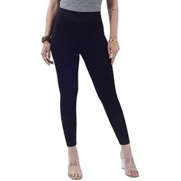 colrina Cotton Lycra Stretchable Women's Solid Mid Rise Slim Fit Ankle Length Skinny Fit Regular/Casual Leggings Size M,L,XL,3XL (Multi Color)-picture-12