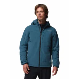 Columbia Blue Slim Fit Hooded Jacket-picture-28