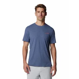 Columbia Blue Slim Fit Printed T-Shirt-picture-36