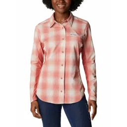 Columbia Coral & White Logo Print Shirt-picture-13