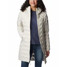 Columbia Cream Hooded Long Down Jacket-picture-22