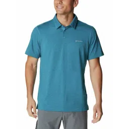 Columbia Men Blue Tech Trail Polo T-Shirt-picture-33