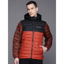 Columbia Men Colourblocked Lightweight Outdoor Powder Lite II Hooded Puffer Jacket-picture-29