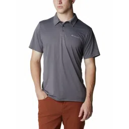 Columbia Men Grey Hike Polo T-Shirt-picture-42
