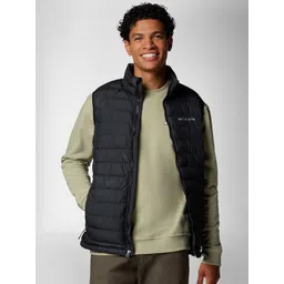 Columbia Men Mock Collar Solid Sports Lightweight Puffer Jacket-picture-31