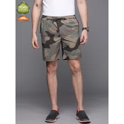 Columbia Men Olive Green Camouflage Printed Omni-Shield Omni-Shade M Summerdry Short-picture-19