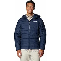 columbia Men Omni-Heat Reflective Powder Lite II Hooded Hiking and Trekking Down Jacket-picture-43