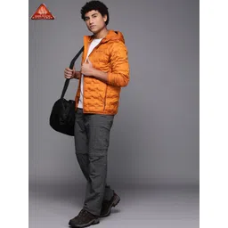 Columbia Men Orange Delta Ridge Down Insulator Padded Trekking Jacket image 1