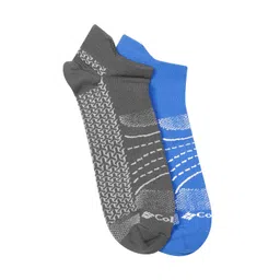 Columbia Men Pack of 2 Patterned Ankle Length Mappped Brr No-Show Lightweight Socks-image-28