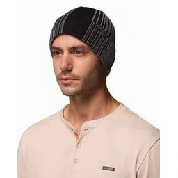 columbia Men Ribbed Beanie Cap with Upturned Hem-picture-37