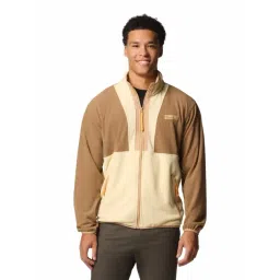 Columbia Mens Beige Backbowl II Lightweight Full Zip Fleece Jacket-image-30