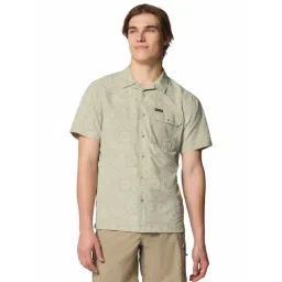 Columbia Mens Green Omni-Shade Broad Spectrum Tech Trail Utility Printed Woven Shirt-picture-38