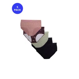Columbia Multicolored Solid Panties - Pack Of 5-picture-13