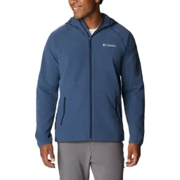 Columbia Powder Blue Regular Fit Hooded Jacket-picture-10